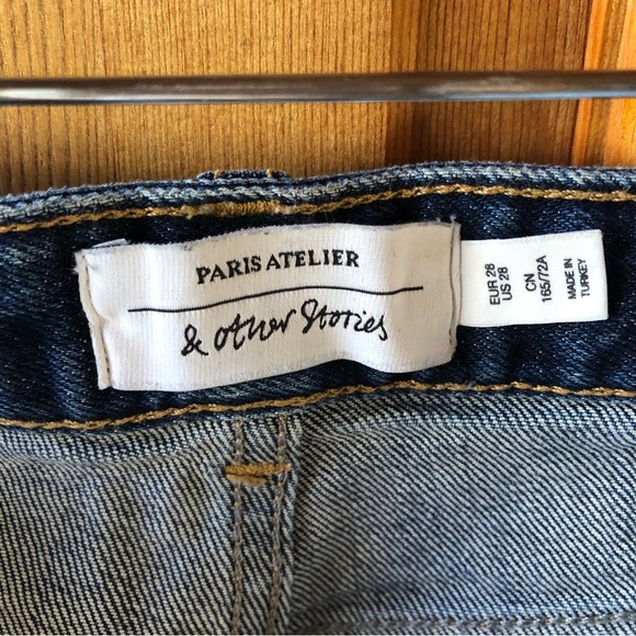 & Other Stories Paris Atelier High Rise Jeans Sz 28 (fits like 27) - Picture 7 of 11